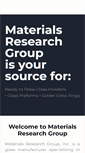 Mobile Screenshot of materialsresearchgroup.com