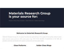Tablet Screenshot of materialsresearchgroup.com